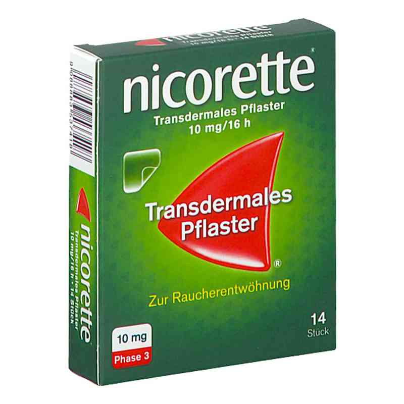 Nicorette Transdermales Pflaster zur Raucherentwöhnung 10MG/16H  14 stk von KENVUE AUSTRIA GMBH PZN 08201523