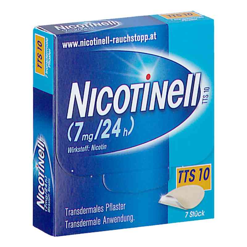 Nicotinell Transdermales Pflaster TTS10 7 mg/24 h 7 stk von COOPER CONSUMER HEALTH DE GMBH ZWEIGNIEDERLAS PZN 08201727