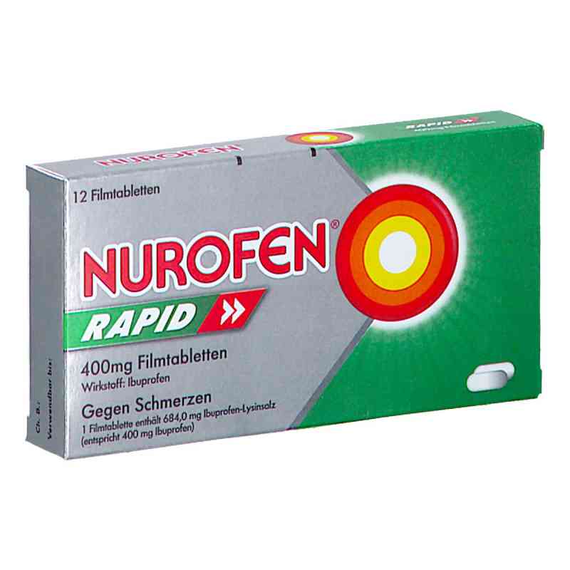Nurofen rapid 400 mg Filmtabletten 12 stk von RECKITT BENCKISER AUSTRIA GMBH PZN 08201292