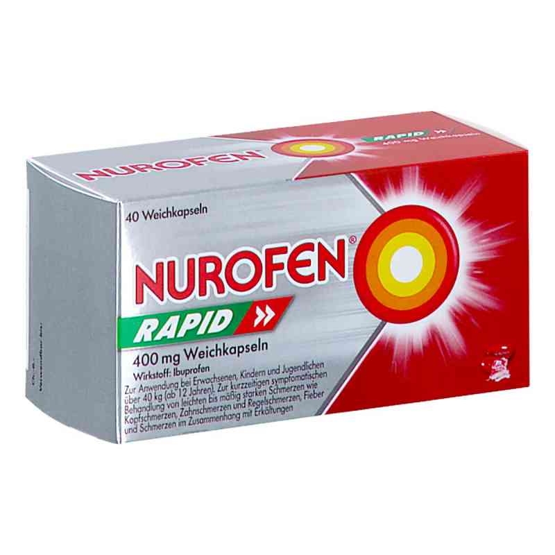 Nurofen Rapid Weichkapseln 400mg Ibuprofen 40 stk von RECKITT BENCKISER AUSTRIA GMBH PZN 08201253