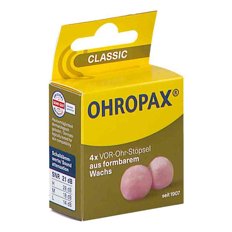 Ohropax Classic Wachs Vor-ohr Stöpsel 4 stk von OHROPAX GmbH PZN 19412567