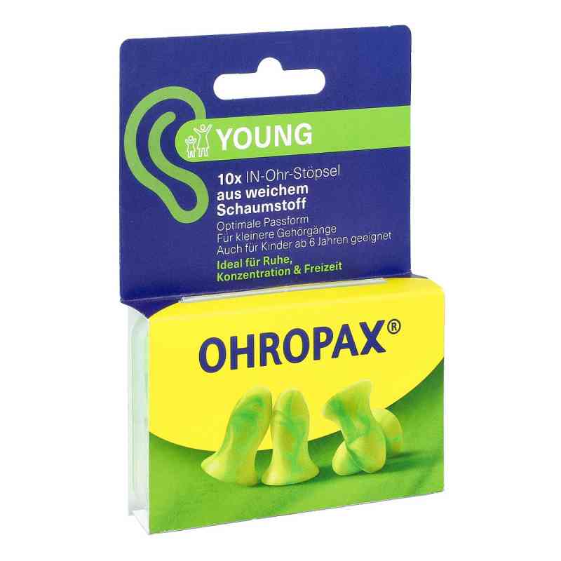 Ohropax Young Schaumstoff In-ohr Stöpsel 10 stk von OHROPAX GmbH PZN 19412691