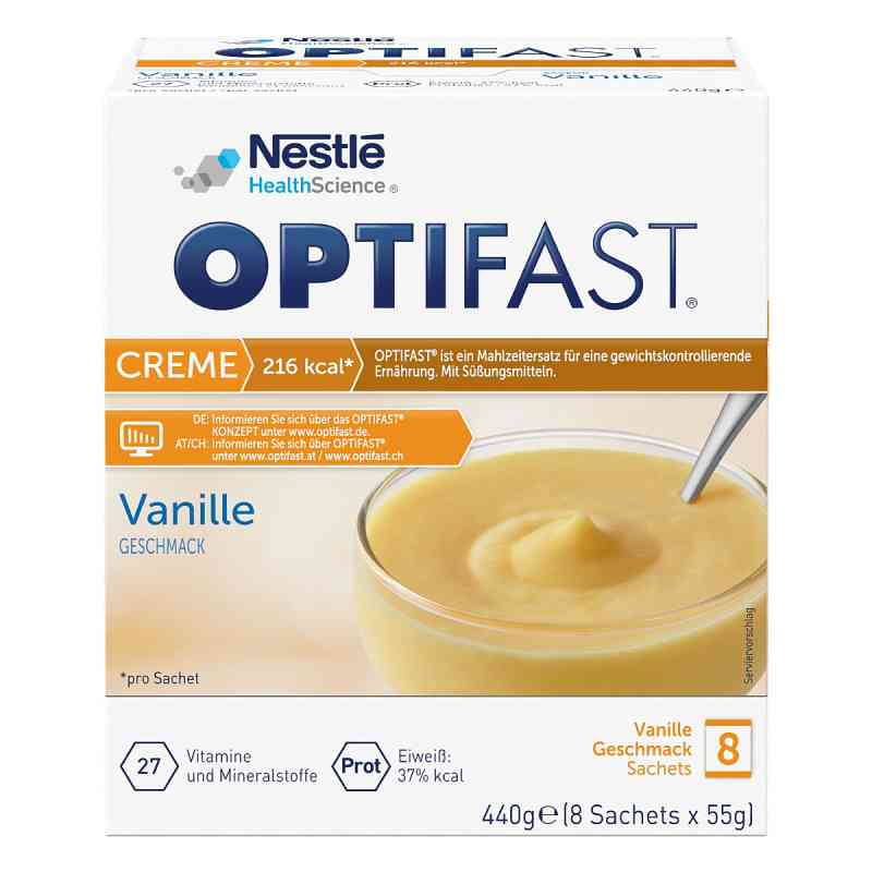 Optifast home Creme Vanille Pulver 8X55 g von Nestle Health Science (Deutschland) GmbH PZN 10267856