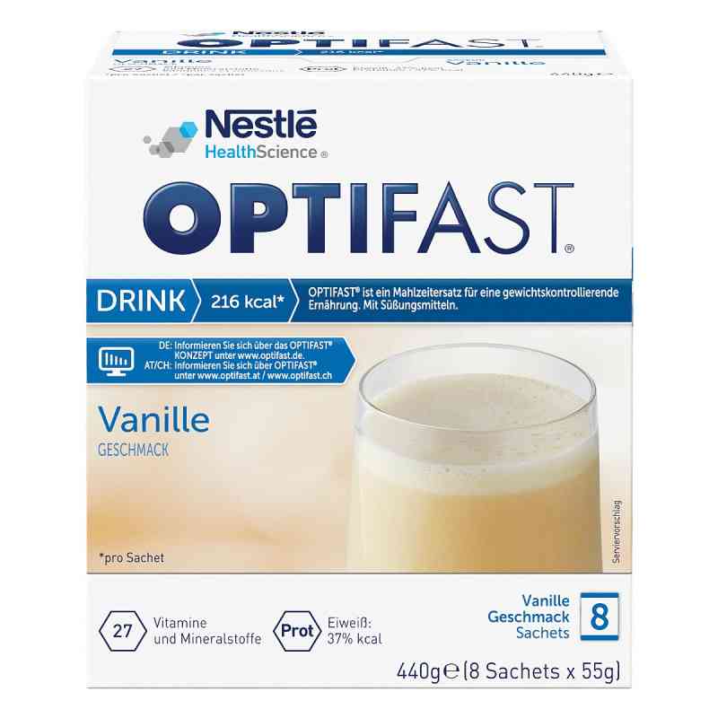 Optifast home Drink Vanille Pulver 8X55 g von Nestle Health Science (Deutschland) GmbH PZN 10267810