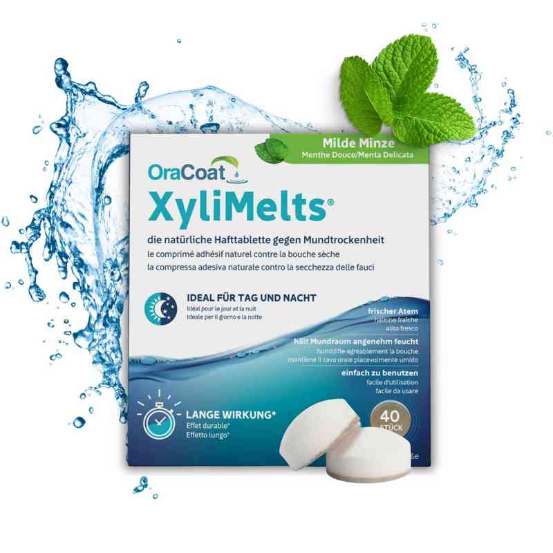 Oracoat Xylimelts Hafttabletten milde Minze 40 stk von health.On Ventures GmbH PZN 12596073