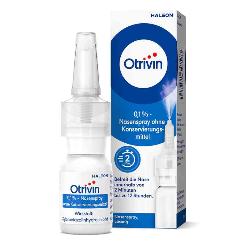 Otrivin 0,1 % Nasenspray ohne Konservierungsmittel 10 ml von HALEON-GEBRO CONSUMER HEALTH GMBH PZN 08200651