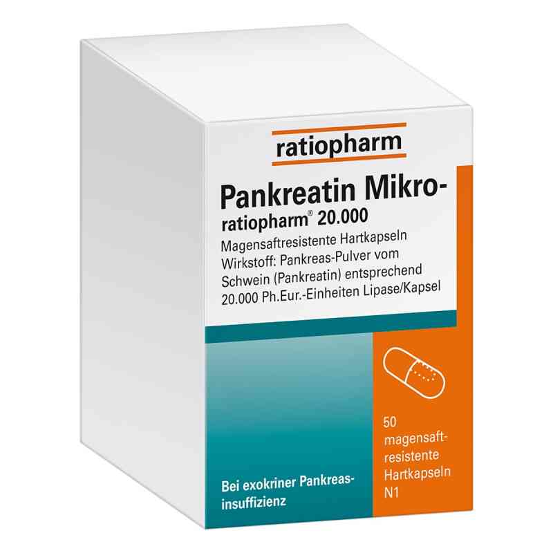 Pankreatin Mikro-ratiopharm 20000 50 stk von ratiopharm GmbH PZN 07097563