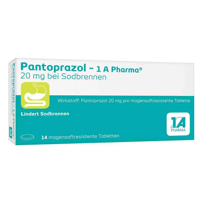 Pantoprazol-1A Pharma 20mg bei Sodbrennen 14 stk von 1 A Pharma GmbH PZN 06486311