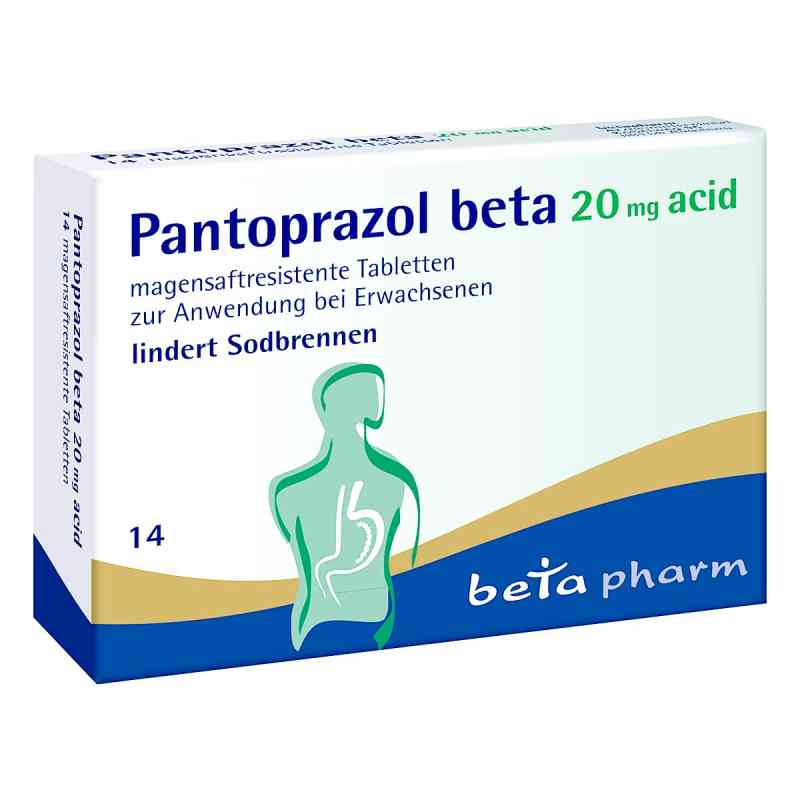 Pantoprazol beta 20mg acid 14 stk von betapharm Arzneimittel GmbH PZN 05731518