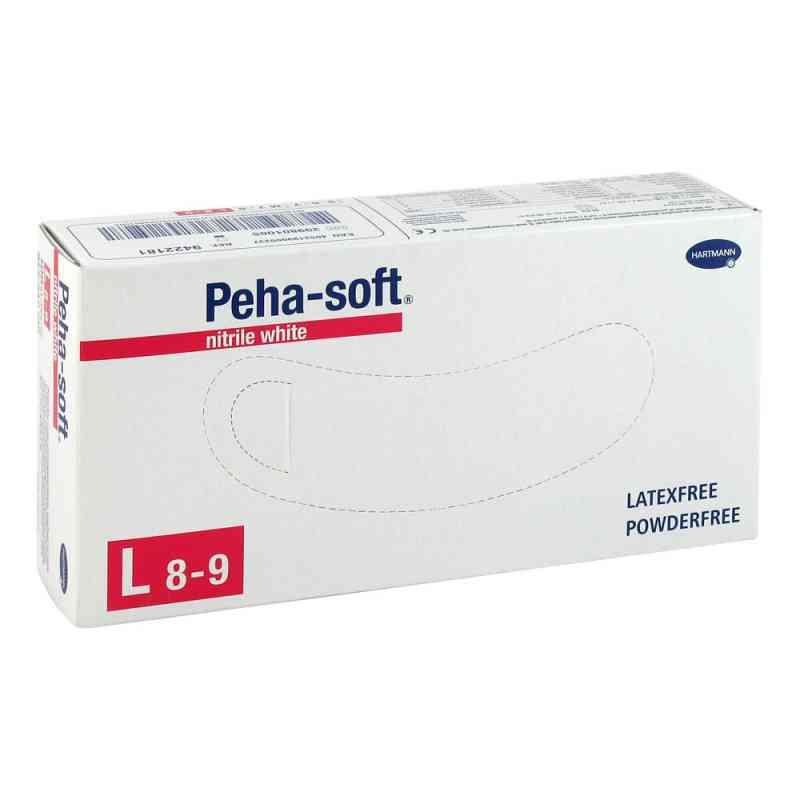Peha Soft nitrile white Unt.hands. pud.fr. unsteril L 100 stk von PAUL HARTMANN AG PZN 09339042