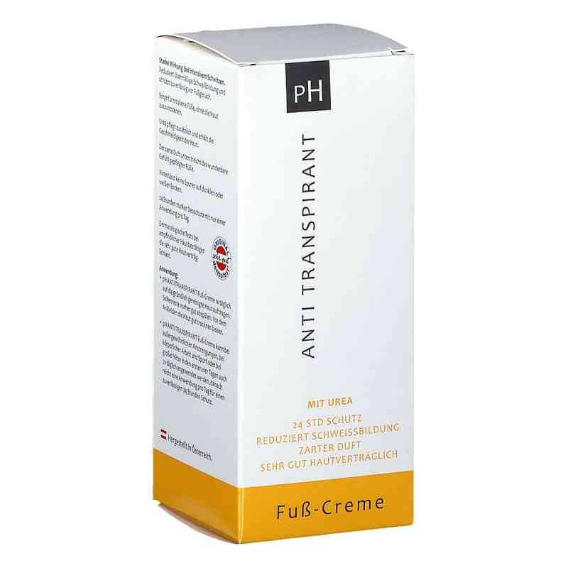 pH ANTI TRANSPIRANT Fuss-Creme 50 ml von SANOVA PHARMA GESMBH, OTC        PZN 08200776