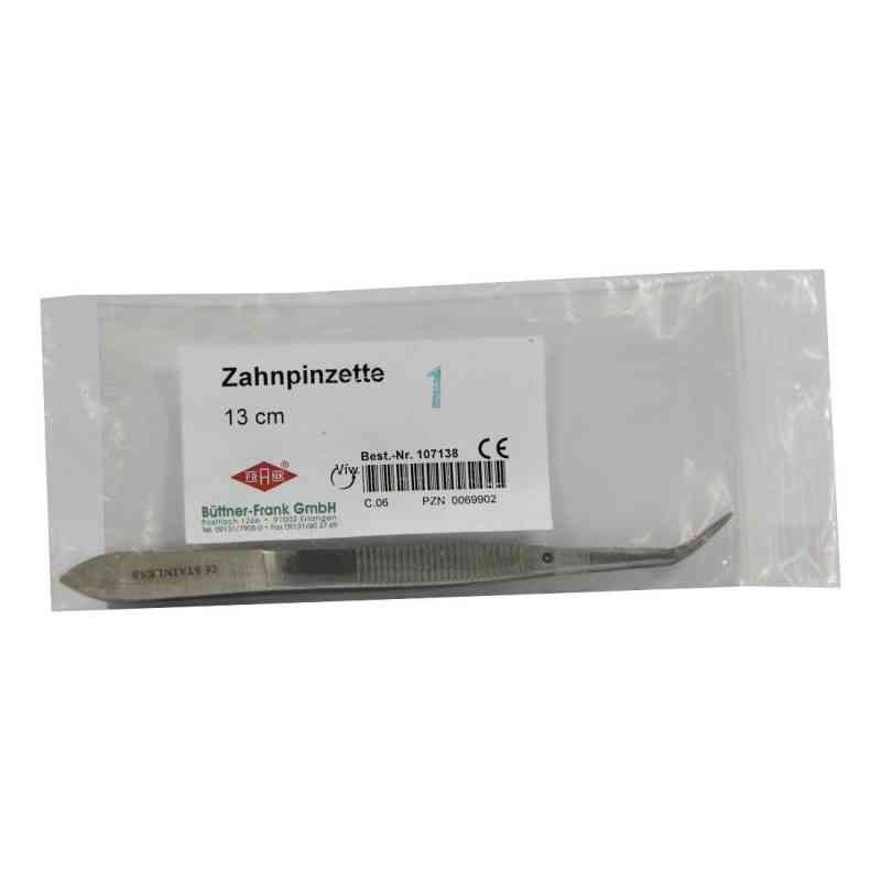 Pinzette Zahn gebogen 107138 1 stk von Büttner-Frank GmbH PZN 00069902