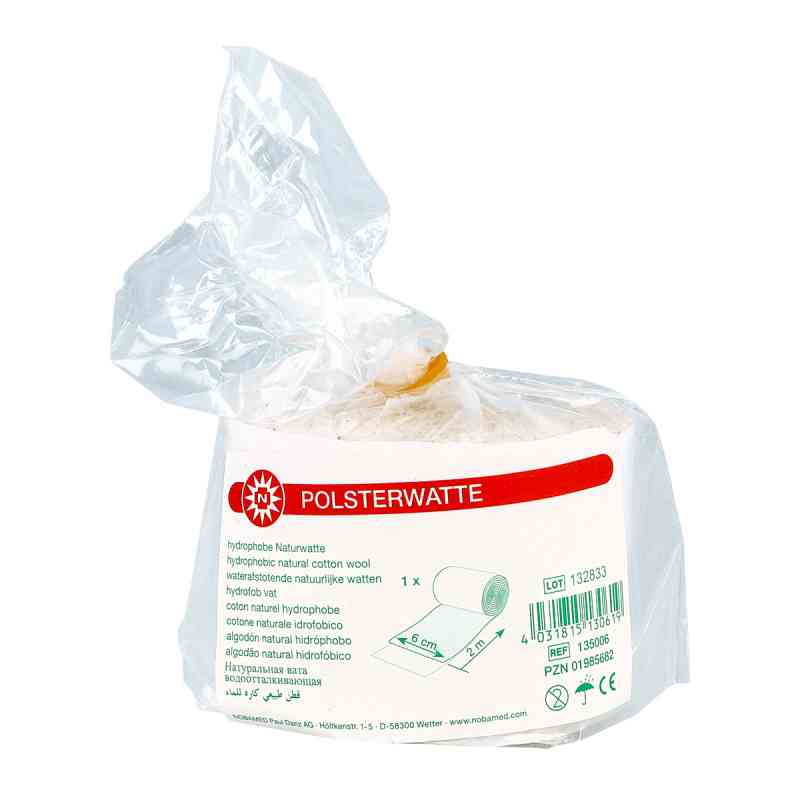 Polsterwatte gerollt 2mx6cm 1 stk von NOBAMED Paul Danz AG PZN 01985682