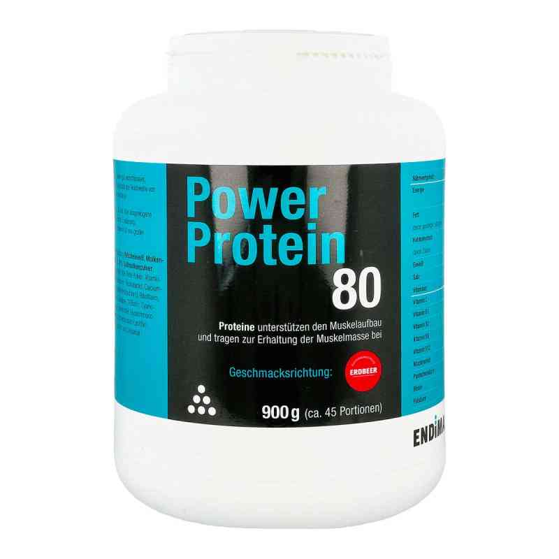 Power Protein 80 Erdbeer Pulver 900 g von ENDIMA Vertriebsgesellschaft mbH PZN 01498462