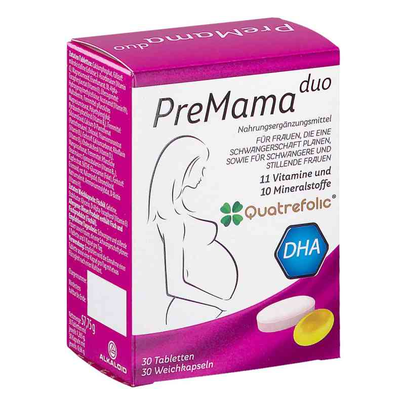 PreMama duo Tabletten und Weichkapseln 30 stk von SCHMIDGALL DR.A. & L.GMBH & CO KG PZN 08202654
