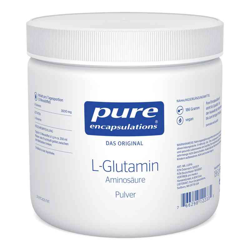 Pure Encapsulations L-Glutamin Pulver 186 g von pro medico GmbH PZN 16035957
