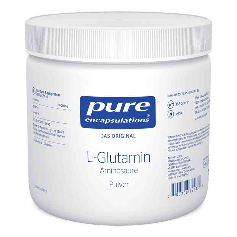 Pure Encapsulations L-Glutamin Pulver 186 g von pro medico GmbH PZN 16035957