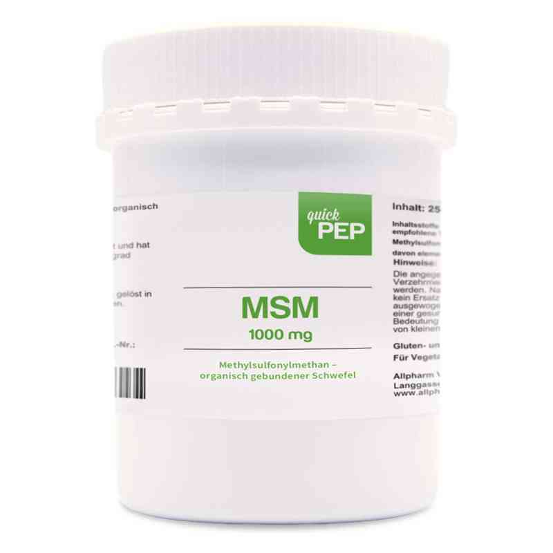 Quickpep MSM 1.000 Pulver zum Einnehmen 250 g von ALLPHARM Vertriebs GmbH PZN 19533934