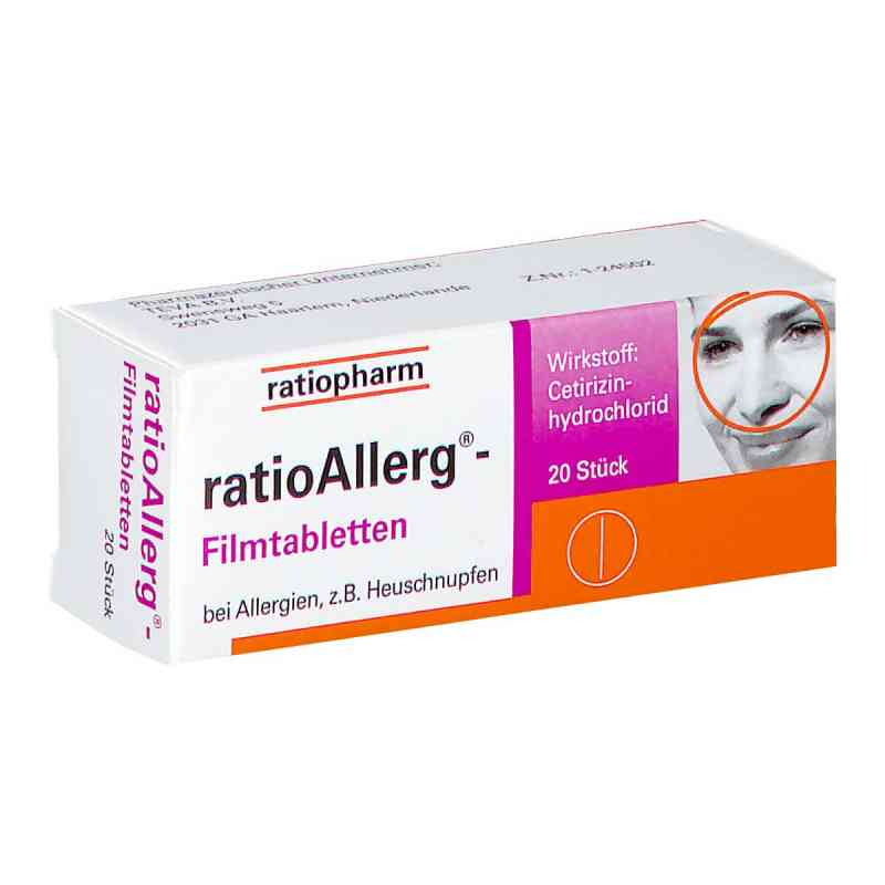 ratioAllerg Filmtabletten 20 stk von RATIOPHARM ARZNEIMITTEL VERTRIEBS GMBH PZN 08200666