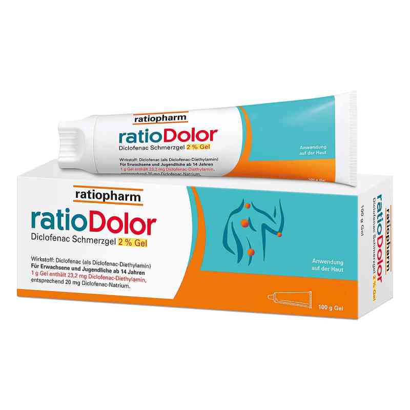 ratioDolor Diclofenac Schmerzgel 2 % Gel 100 g von RATIOPHARM ARZNEIMITTEL VERTRIEBS GMBH PZN 08201544