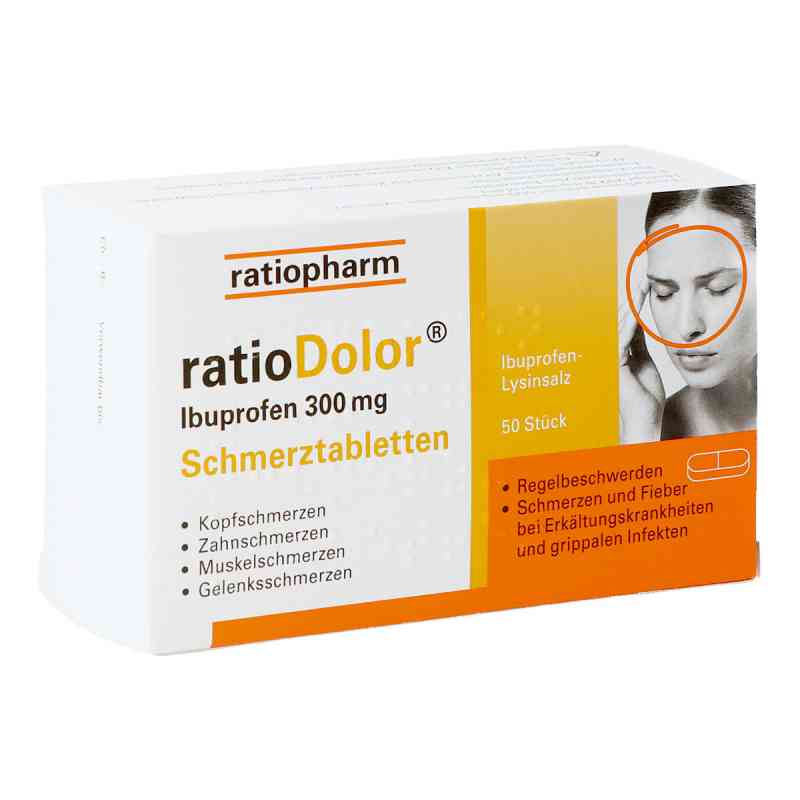 ratioDolor Ibuprofen 300 mg 50 stk von RATIOPHARM ARZNEIMITTEL VERTRIEB PZN 08200100