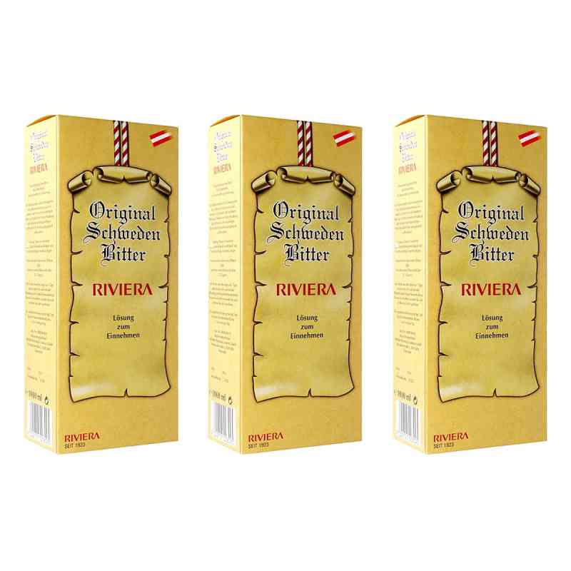 RIVIERA Original Schwedenbitter 3x1000 ml von RIVIERA PHARMA & COSMETICS GMBH PZN 08106957
