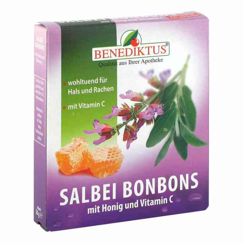 Salbei Bonbons mit Honig + Vitamin C 50 g von BENEDIKTUS Kräuterlabor Strathau PZN 01854201