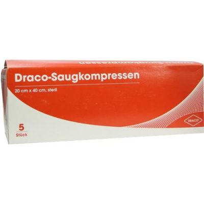Saugkompressen steril 20x40cm Draco 5 stk von Dr. Ausbüttel GmbH & Co. KG PZN 06563158