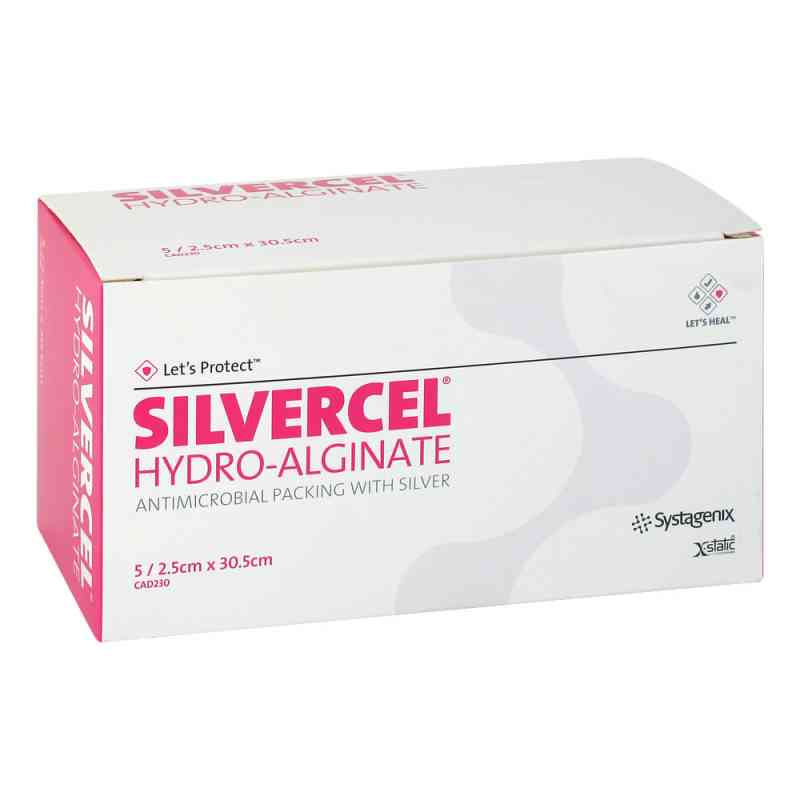 Silvercel Hydroalginat Tamponade 2,5x30,5cm 5 stk von Solventum Germany GmbH PZN 00033123
