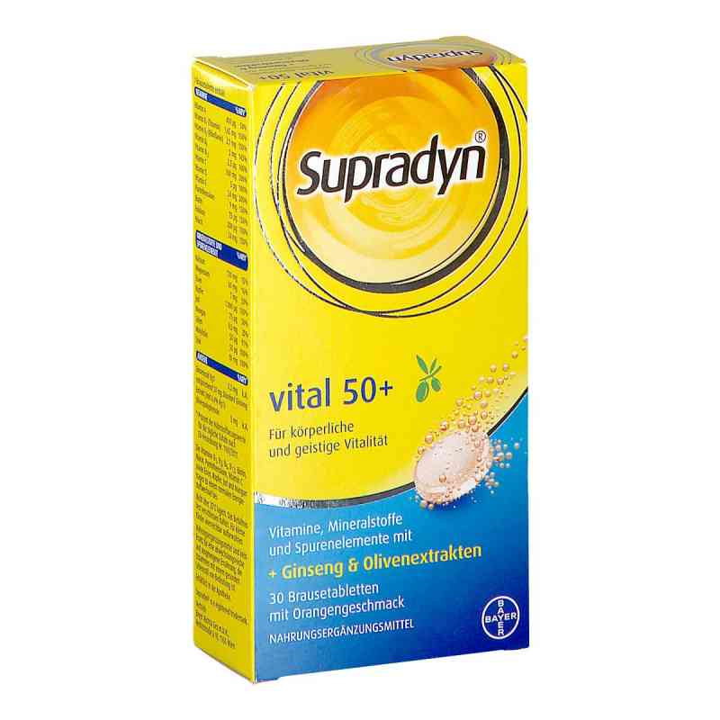 Supradyn Vital 50+ mit Ginseng & Olivenextrakten Brausetabletten 30 stk von BAYER AUSTRIA GMBH PZN 08200985