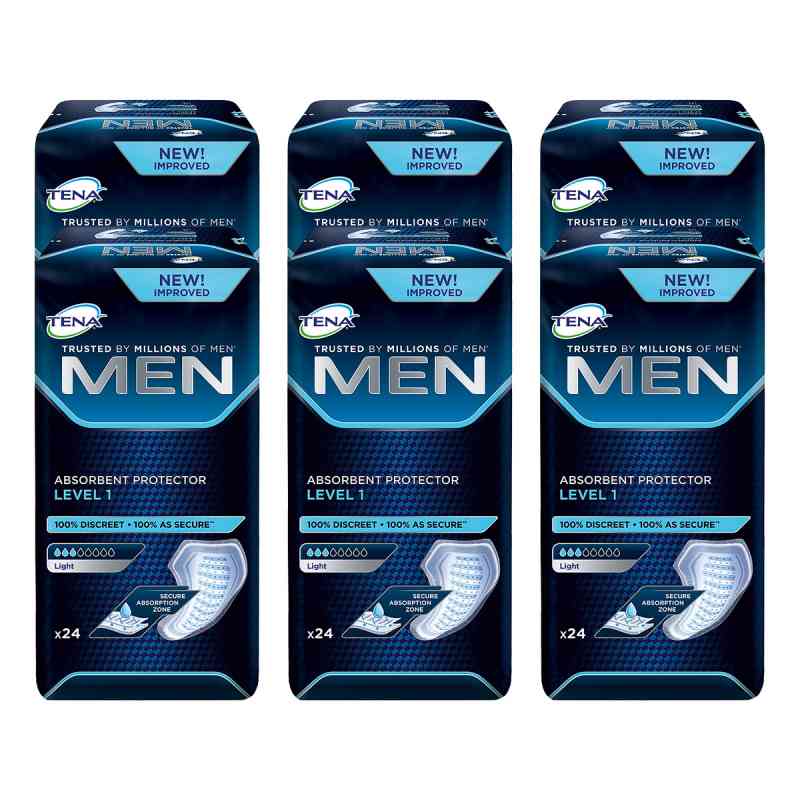Tena Men Level 1 Einlagen 6x24 stk von Essity Germany GmbH PZN 08100752