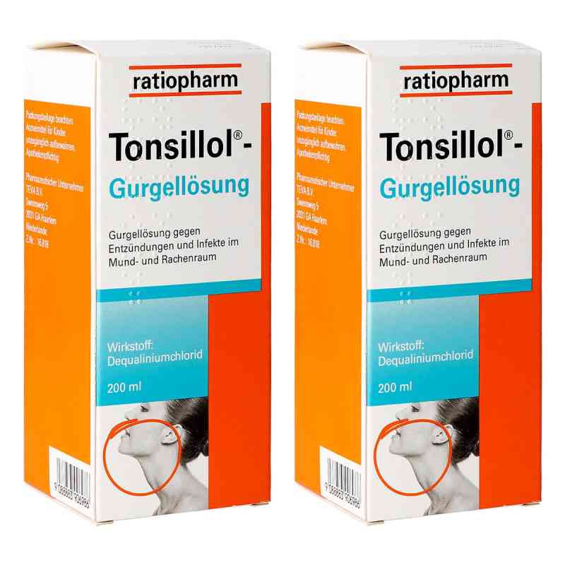 Tonsillol Gurgellösung 2x200 ml von RATIOPHARM ARZNEIMITTEL VERTRIEBS GMBH PZN 08106946