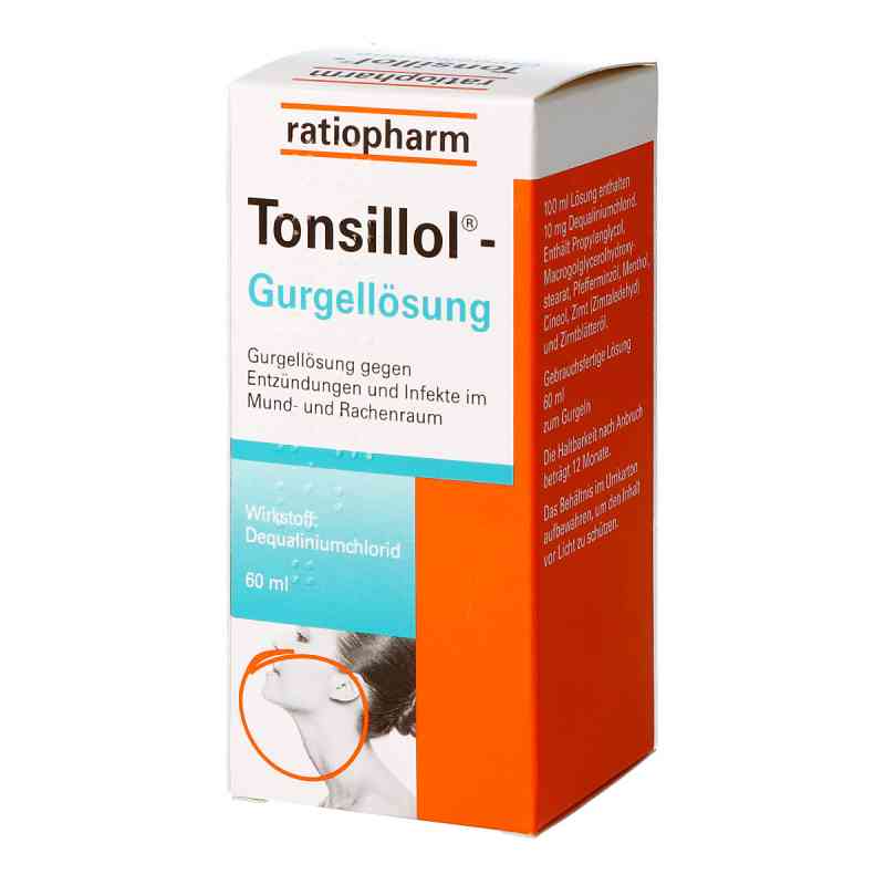 Tonsillol Gurgellösung 60 ml von RATIOPHARM ARZNEIMITTEL VERTRIEBS GMBH PZN 08200173