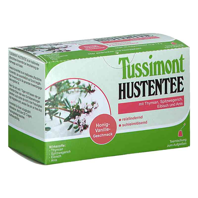 Tussimont Hustentee Honig Vanille Geschmack  20 stk von PHARMONTA DR.FISCHER GMBH PZN 08201398