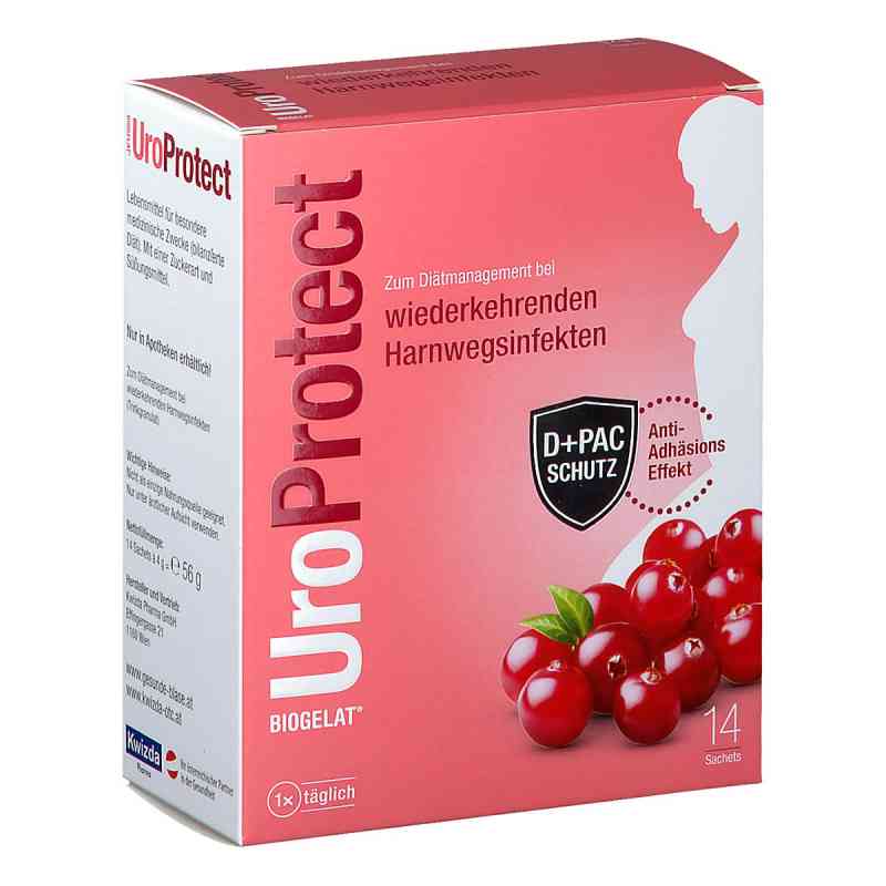 UroProtect D Mannose und Cranberry Granulat 14 stk von KWIZDA PHARMA GMBH PZN 08200119
