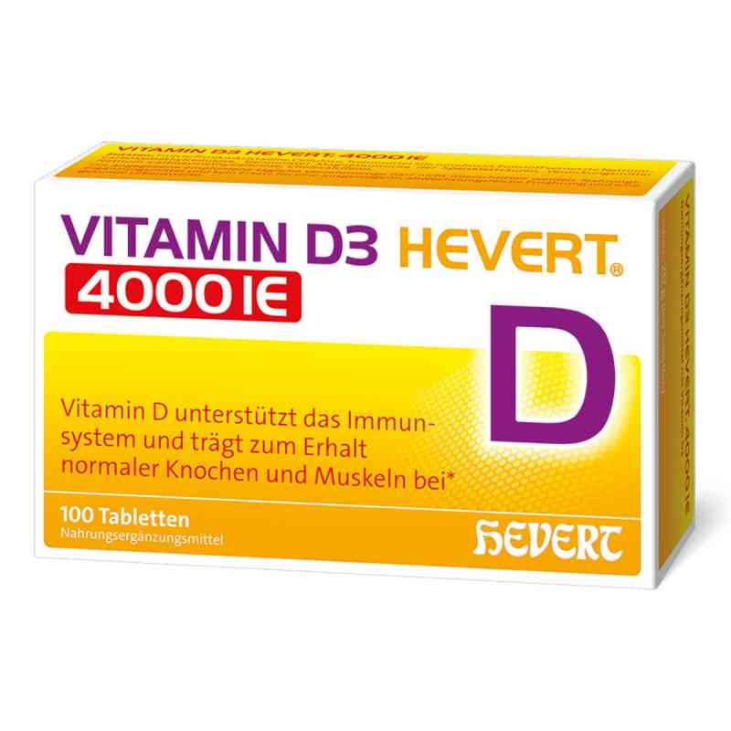 Vitamin D3 Hevert 4000 I.E. Tabletten 100 stk von Hevert-Arzneimittel GmbH & Co. KG PZN 19903331
