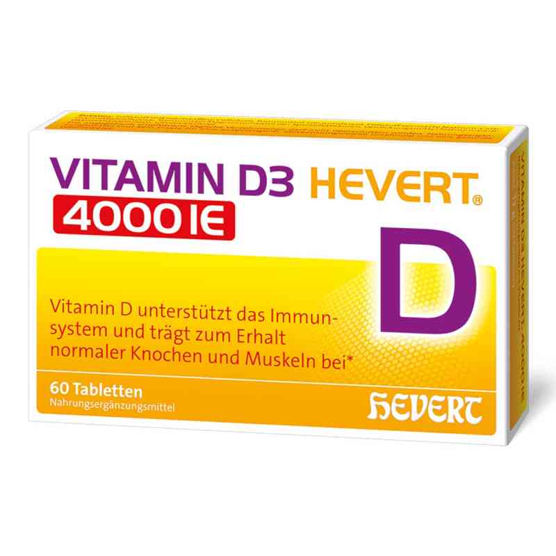 Vitamin D3 Hevert 4.000 I.E. Tabletten 60 stk von Hevert-Arzneimittel GmbH & Co. KG PZN 11295458