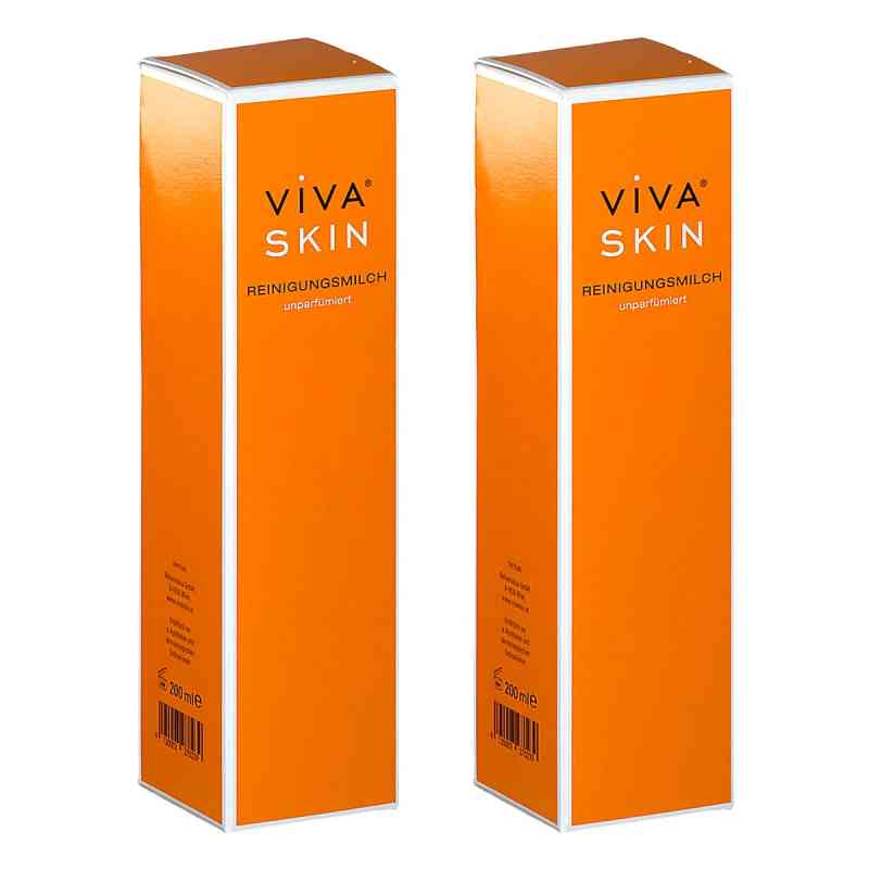 VIVA SKIN Reinigungsmilch unparfümiert 2x200 ml von  PZN 08107483