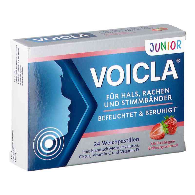 VOICLA Junior Erdbeer Weichpastillen 24 stk von SANOVA PHARMA GESMBH, OTC PZN 08201801
