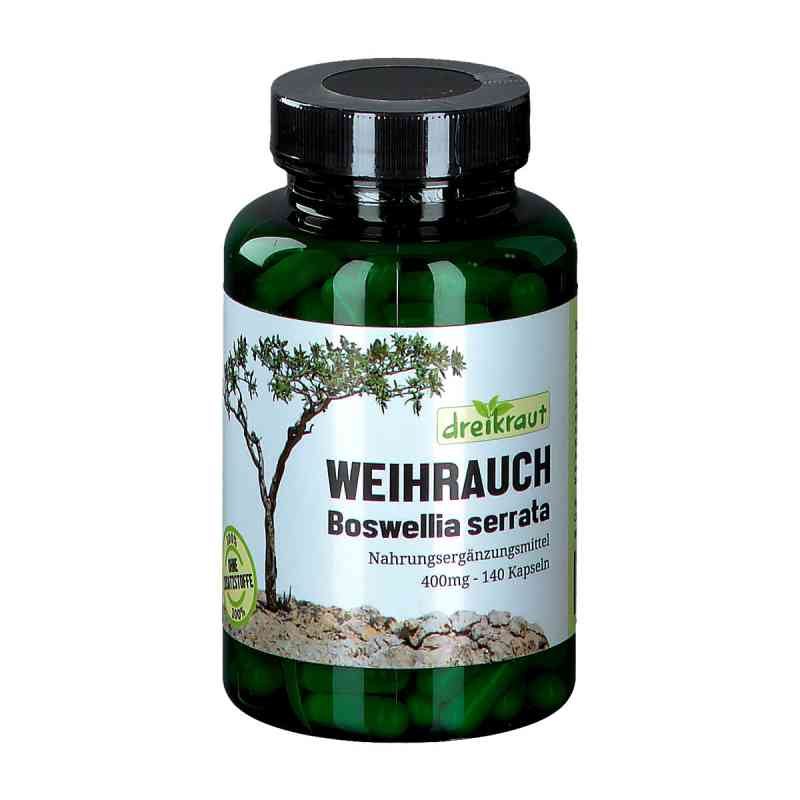 Weihrauch Extrakt Boswellia serrata 65% 400mg Kapseln 140 stk von dreikraut e.K. PZN 14059089