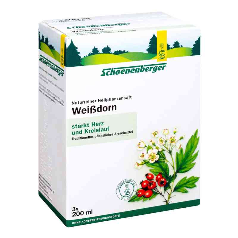 Weißdornsaft Schoenenberger 3X200 ml von SALUS Pharma GmbH PZN 00700192