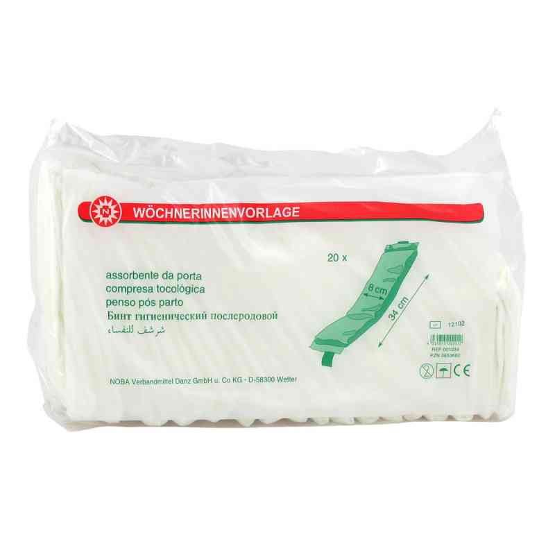 Wöchnerinnenvorlage 8x34 cm 20 stk von NOBAMED Paul Danz AG PZN 00653682