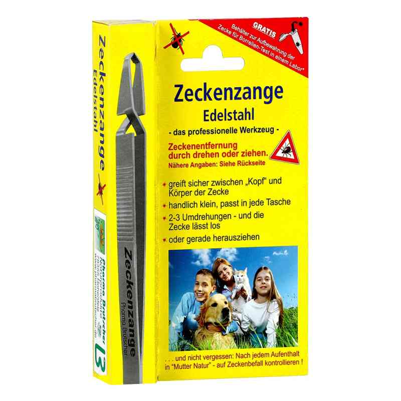 Zeckenzange Chirurgenstahl geriffelt 1 stk von Pharma Brutscher PZN 11727596