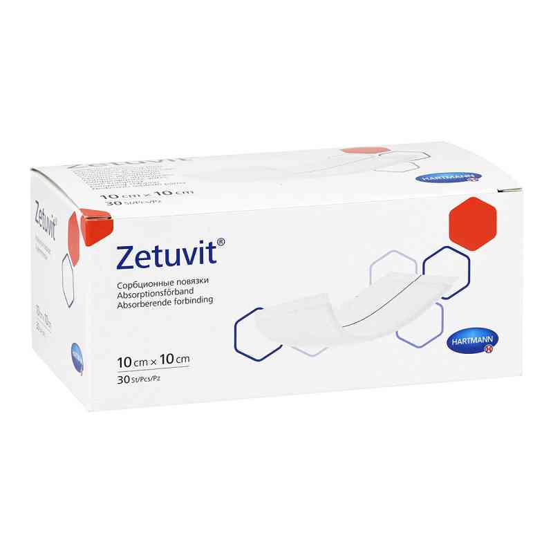 Zetuvit Saugkompressen unsteril 10x10 cm 30 stk von + Prisoma GmbH PZN 16205589