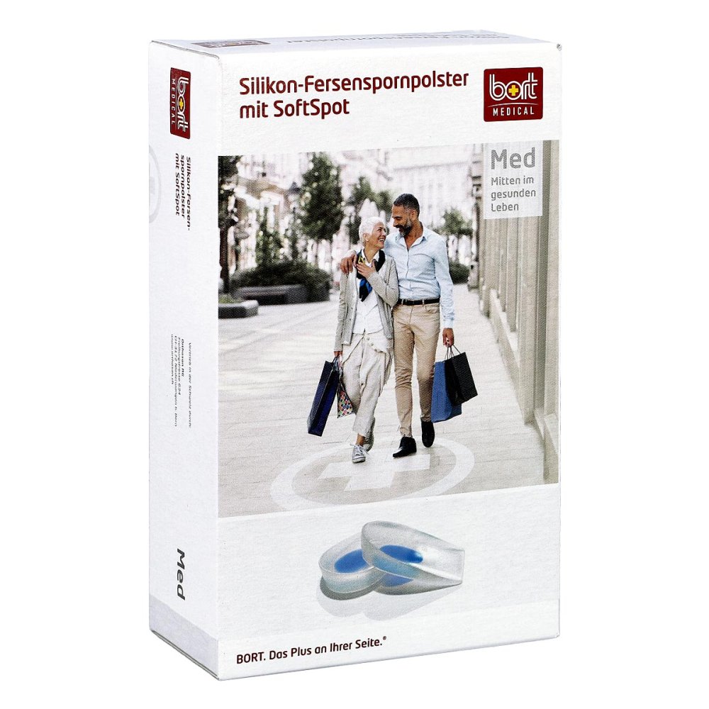 Bort Silikon Fersenspornpolster mit SoftSpot small 2 stk