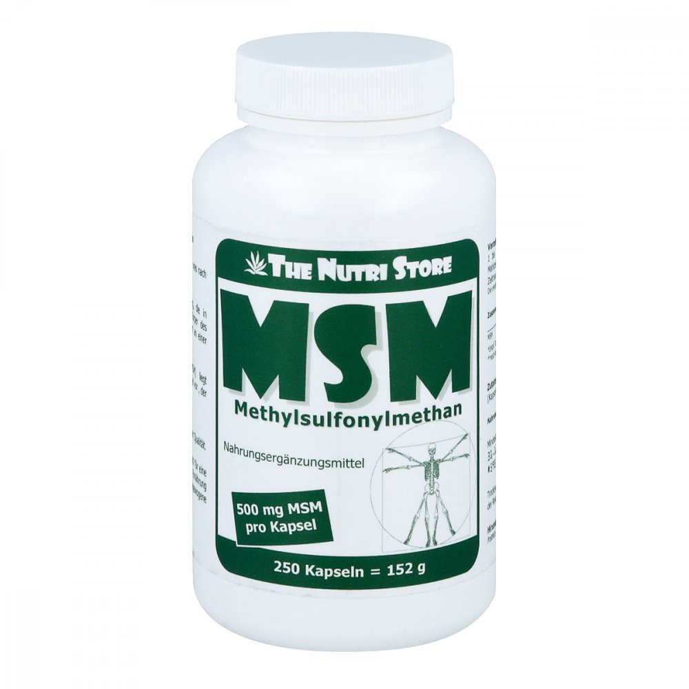 Msm 500 mg Methylsulfonylmethan Kapseln 250 stk