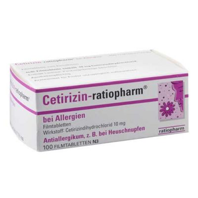 Cetirizin ratiopharm bei Allergien 10 mg Filmtabletten