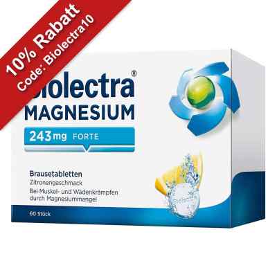 Biolectra Magnesium 243 forte Zitrone Brausetabletten