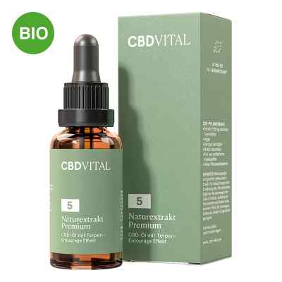 CBD Öl 5% Naturextrakt Premium CBD VITAL 30 ml von Vitrasan GmbH PZN 16892288