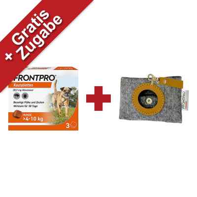 FRONTPRO Kautabletten für Hunde 4-10 kg